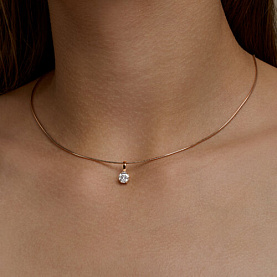 Подвеска Diamant - Золото 585, Фианит (арт. 51-130-01283-1)