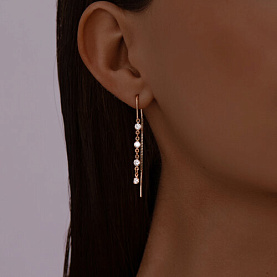 Серьги SOKOLOV - Серебро 925, Фианит (арт. 93021131)