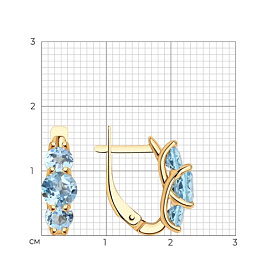 Серьги SOKOLOV - Золото 375, Топаз (арт. 37728170)