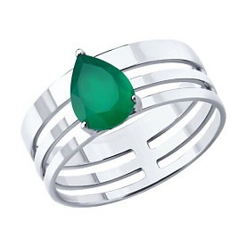 Кольцо SOKOLOV - Серебро 925, Агат (арт. 92014725)