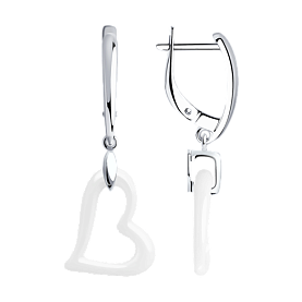 Серьги SOKOLOV - Серебро 925, Керамика (арт. 94025624)