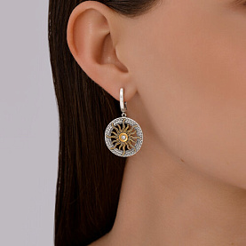 Серьги SOKOLOV - Серебро 925, Фианит (арт. 95020126)