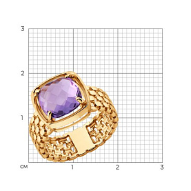Кольцо SOKOLOV - Золото 585, Аметист (арт. 717419)