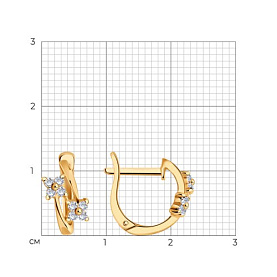 Серьги SOKOLOV - Серебро 925, Фианит (арт. 93020026)