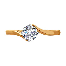 Кольцо Diamant - Золото 585, Фианит (арт. 51-110-01928-1)