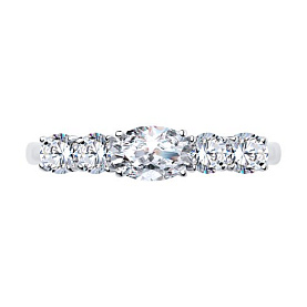 Кольцо SOKOLOV - Серебро 925, Фианит (арт. 94011484)