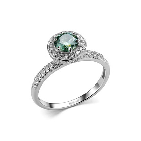 Кольцо Дар - Серебро 925, Муассанит, Фианит (арт. К-5174рс1613900)