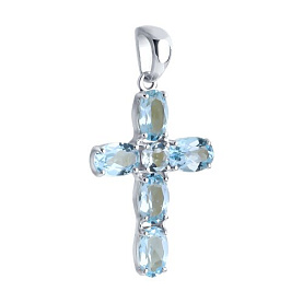 Подвеска SOKOLOV - Серебро 925, Топаз (арт. 92030745)