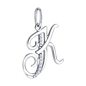 Подвеска Diamant - Серебро 925, Фианит (арт. 94-130-01373-1)