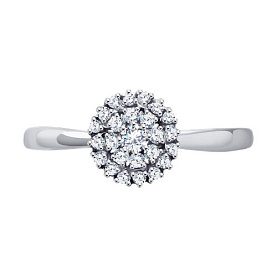 Кольцо Diamant - Золото 585, Фианит (арт. 52-110-01945-1)