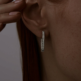 Серьги SOKOLOV - Серебро 925, Фианит (арт. 94025110)