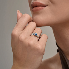 Кольцо Diamant - Серебро 925, Кристалл (арт. 94-110-00244-2)