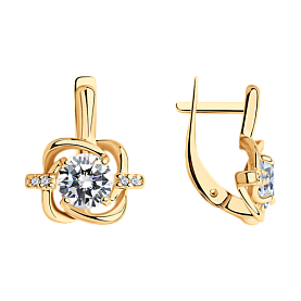 Серьги SOKOLOV - Серебро 925, Фианит (арт. 93020895)
