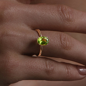 Кольцо Diamant - Золото 585, Хризолит (арт. 51-310-01929-3)