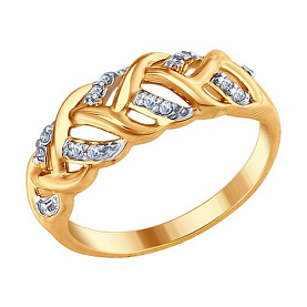 Кольцо SOKOLOV - Серебро 925, Фианит (арт. 93010677)