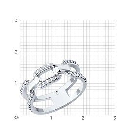 Кольцо SOKOLOV - Серебро 925, Фианит (арт. 94014286)