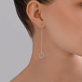 Серьги SOKOLOV - Серебро 925, Топаз (арт. 92023111)