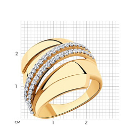 Кольцо Diamant - Серебро 925, Фианит (арт. 93-110-00425-1)