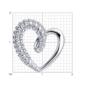 Подвеска SOKOLOV - Серебро 925, Фианит (арт. 94033386)