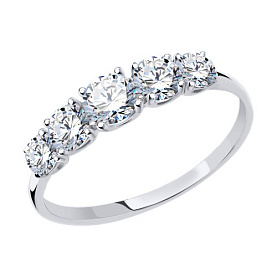 Кольцо Diamant - Золото 585, Фианит (арт. 52-110-00308-1)