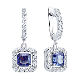 Серьги SOKOLOV - Серебро 925, Фианит (арт. 94027282)