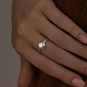 Кольцо SOKOLOV - Серебро 925, Фианит (арт. 94012884)
