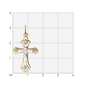 Подвеска Diamant - Золото 585, Фианит (арт. 51-131-02834-1)