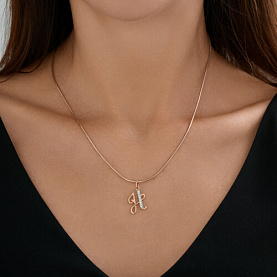 Подвеска Diamant - Золото 585, Фианит (арт. 51-130-02895-1)