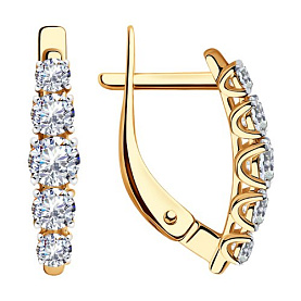 Серьги SOKOLOV - Золото 375, Фианит (арт. 31-120-00308-1)