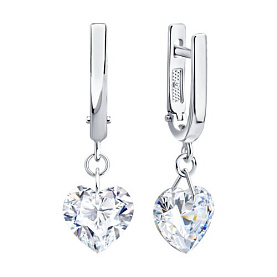 Серьги Diamant - Серебро 925, Фианит (арт. 94-121-00265-1)