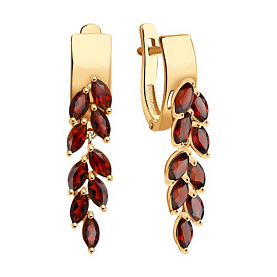 Серьги SOKOLOV - Серебро 925, Гранат (арт. 92025249)