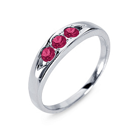 Кольцо Platinum Lab. - Платина 950, Рубин (арт. ПК-043Р-01)