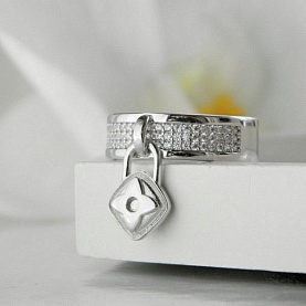 Кольцо Галатея - Серебро 925, Фианит (арт. 2920.1)