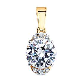 Подвеска SOKOLOV - Серебро 925, Фианит (арт. 93030556)