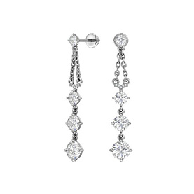 Серьги POKROVSKY - Серебро 925, Фианит (арт. A6121173-00775)