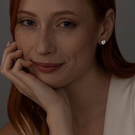 Серьги SOKOLOV - Серебро 925, Фианит (арт. 94022997)