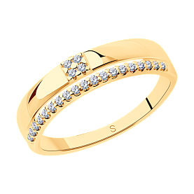 Кольцо SOKOLOV - Серебро 925, Фианит (арт. 93010870)