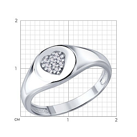 Кольцо Diamant - Серебро 925, Фианит (арт. 94-110-02442-2)
