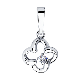 Подвеска SOKOLOV - Серебро 925, Фианит (арт. 94031729)