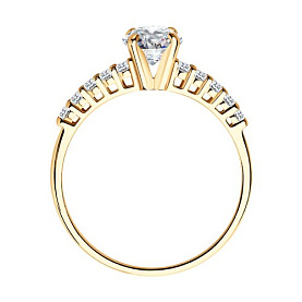 Кольцо SOKOLOV - Серебро 925, Фианит (арт. 93010036)