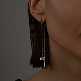 Серьги SOKOLOV - Серебро 925, Фианит (арт. 94025666)