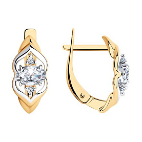 Серьги SOKOLOV - Серебро 925, Фианит (арт. 93020718)