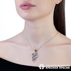 Подвеска Красная пресня - Серебро 925 (арт. 53013640)