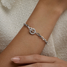 Браслет SOKOLOV - Серебро 925, Фианит (арт. 94051612)