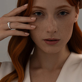 Кольцо SOKOLOV - Серебро 925, Фианит (арт. 94012017)