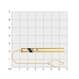 Зажим SOKOLOV - Серебро 925, Фианит, Эмаль (арт. 93090001)