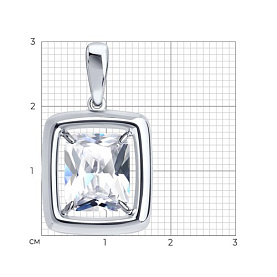 Подвеска Diamant - Серебро 925, Фианит (арт. 94-130-00300-1)