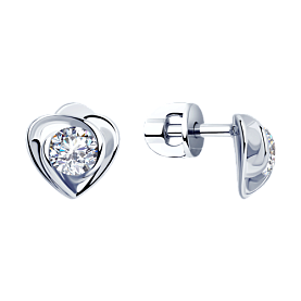 Серьги SOKOLOV - Серебро 925, Фианит (арт. 94023278)