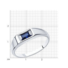 Кольцо Diamant - Серебро 925, Синтетический сапфир (арт. 94-310-00772-1)