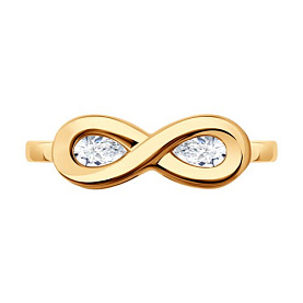 Кольцо Diamant - Золото 585, Фианит (арт. 51-110-01280-1)